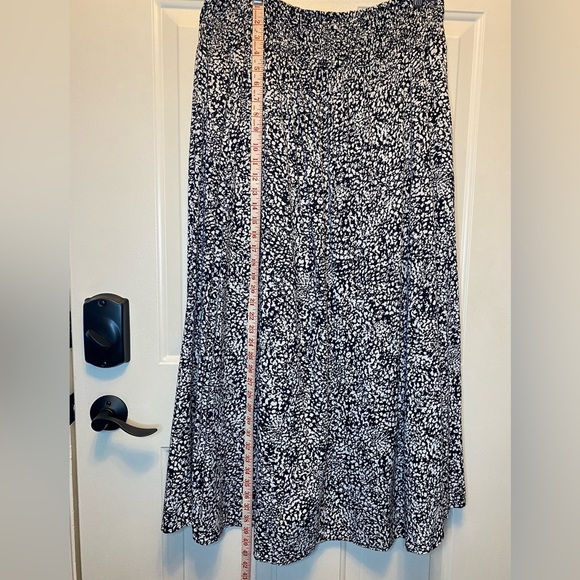 Japna Black & White Abstract Print Maxi Skirt - Size XL Beach Cover - Picture 4 of 10